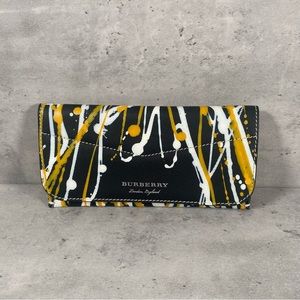 Women’s Burberry Splattered Paint Hand Bag Yellow Black White Brown